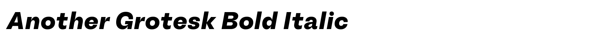 Another Grotesk Bold Italic image